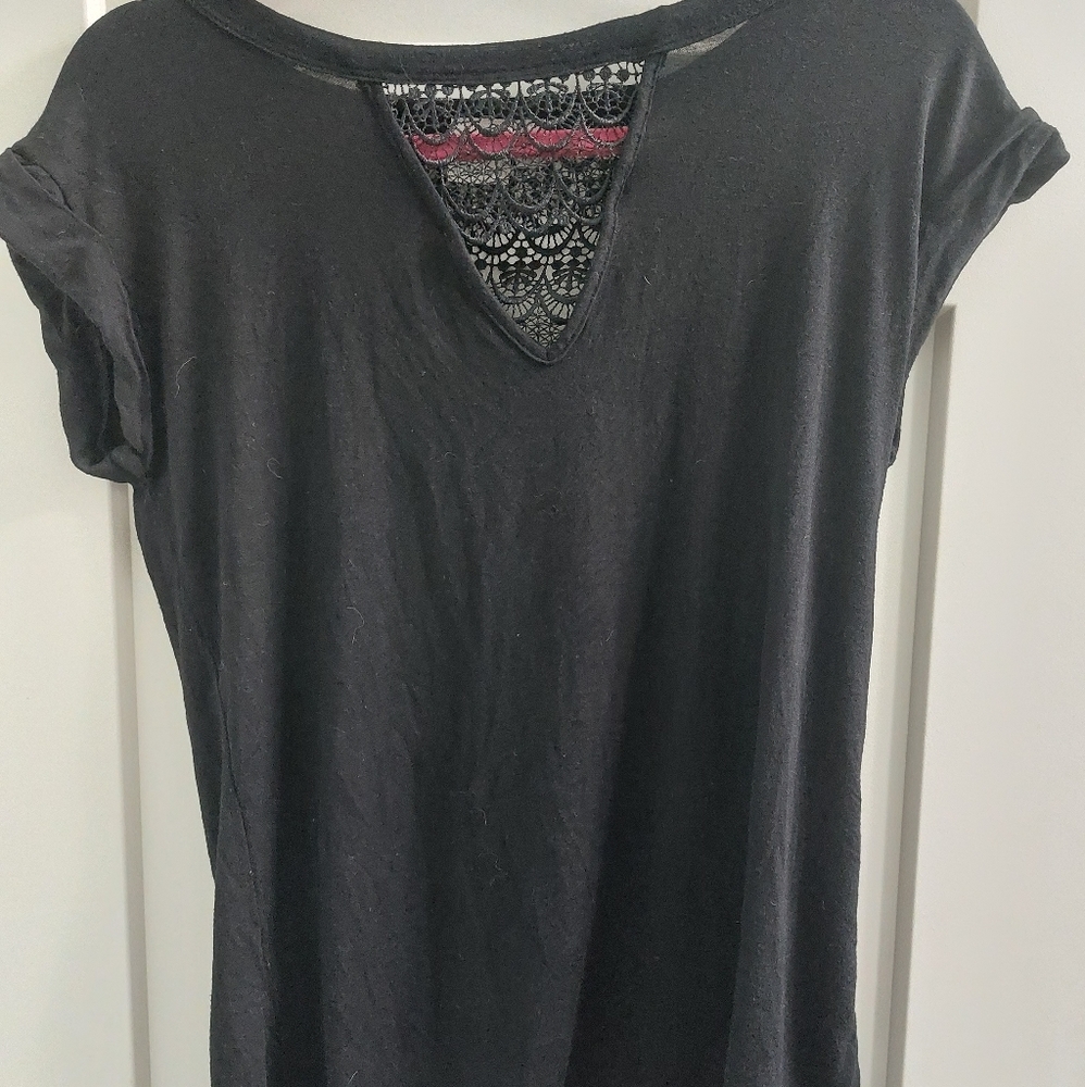Black top with lace